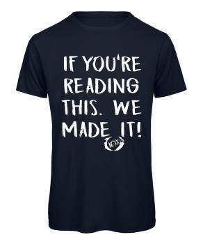 Preview: If you reading this chalk - Abschluss T-Shirt Marineblau